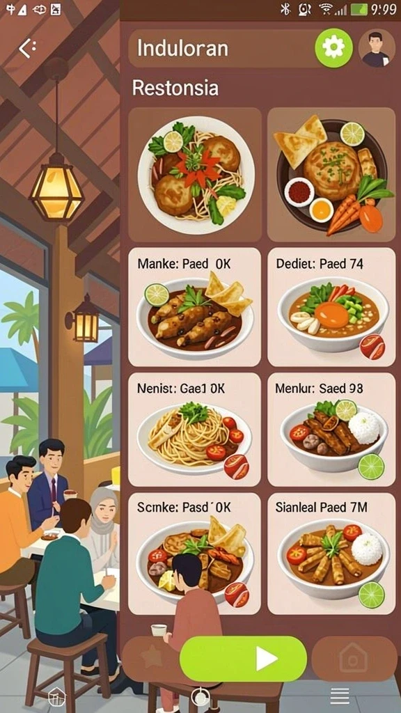 exototo - Tampilan antarmuka yang mudah digunakan.
